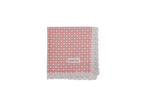 Rosa Serviette LOVE 40x40 cm Isabelle Rose