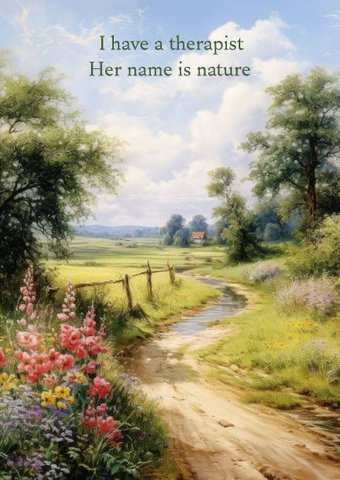 Sustainable card - Nature therapist