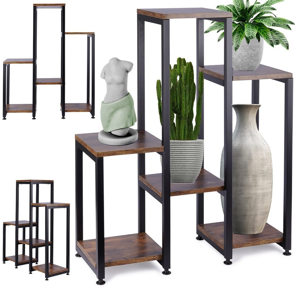 Plantstandaard metaal 6-niveau 80 cm