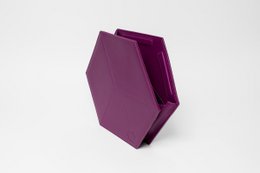 Flacher Hexacube Lila