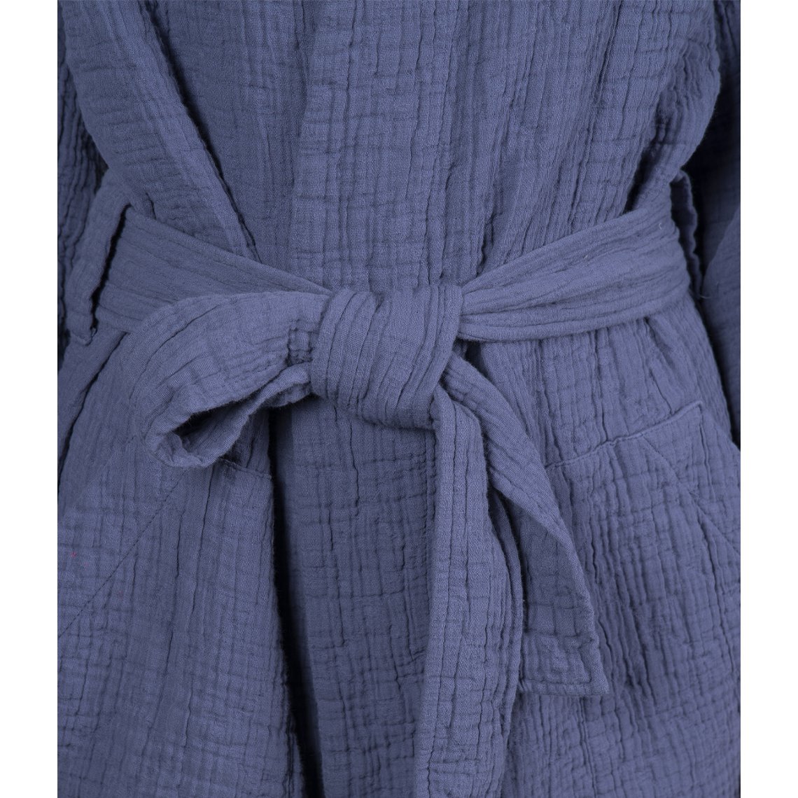 Cotton bathrobe Orion Solid Blueberry