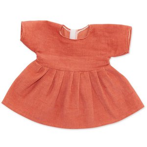 Corduroy dress peach For Cuddly Doll