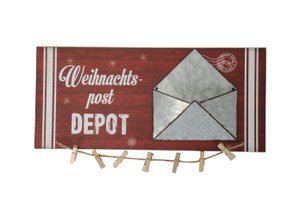 Schild Weihnachtspost