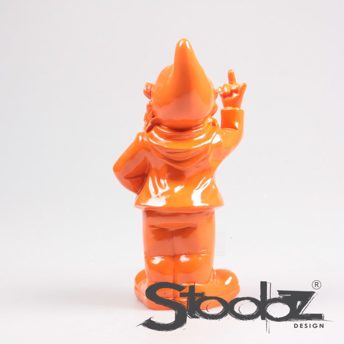 Stoobz Design Kabouter F*ck You Arancione | 16x12x32cm