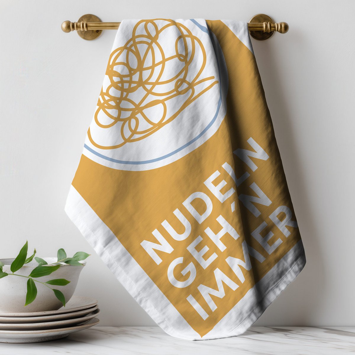 Geschirrtuch Bio Baumwolle - Nudeln - Nr. 5