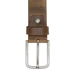Men's Belt Brown Italian Leather - 3.5 cm Wide Casual Leather Women's Belt Or Men's Belt