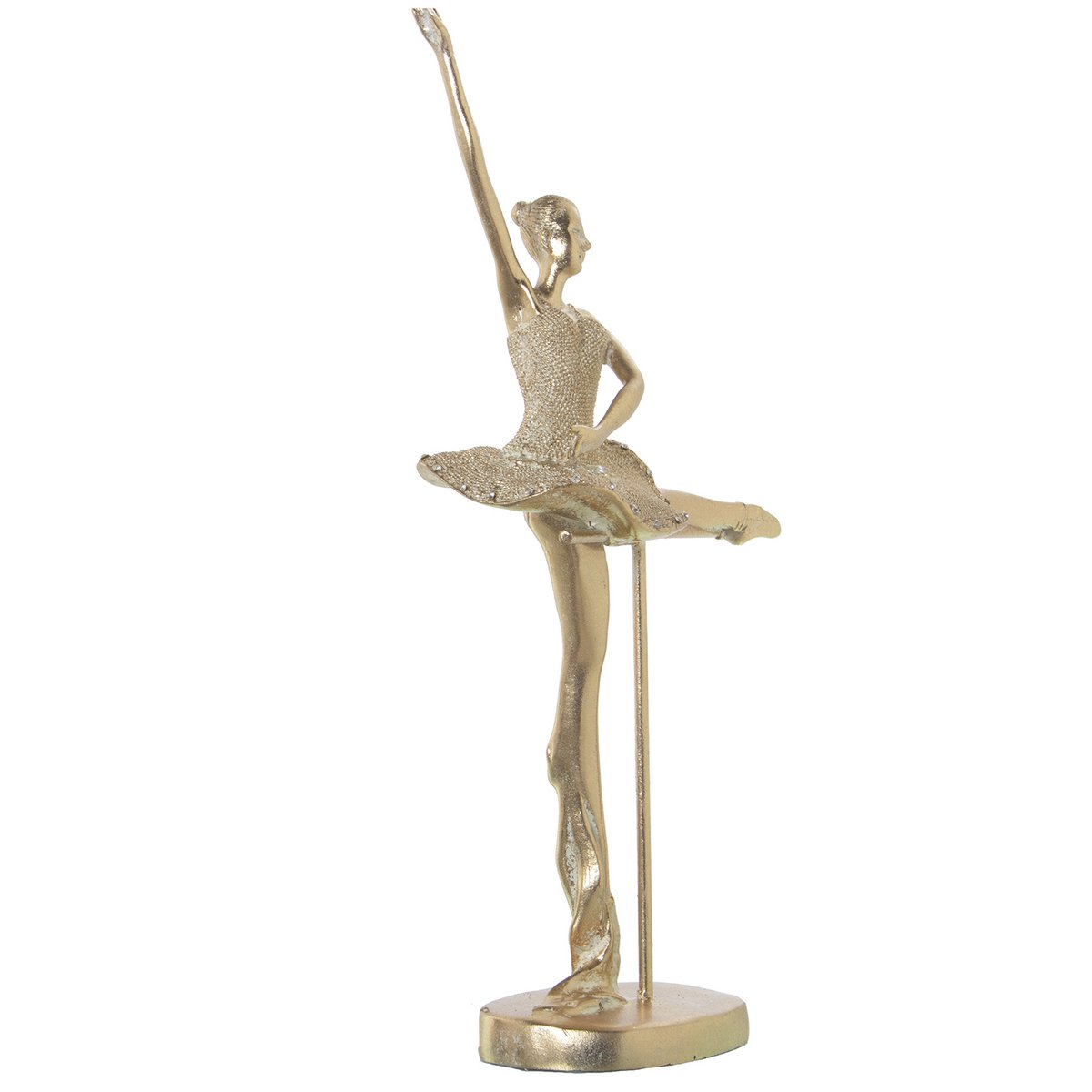 FIGURA ZŁOTA Tancerka 24X11X37CM ST49799