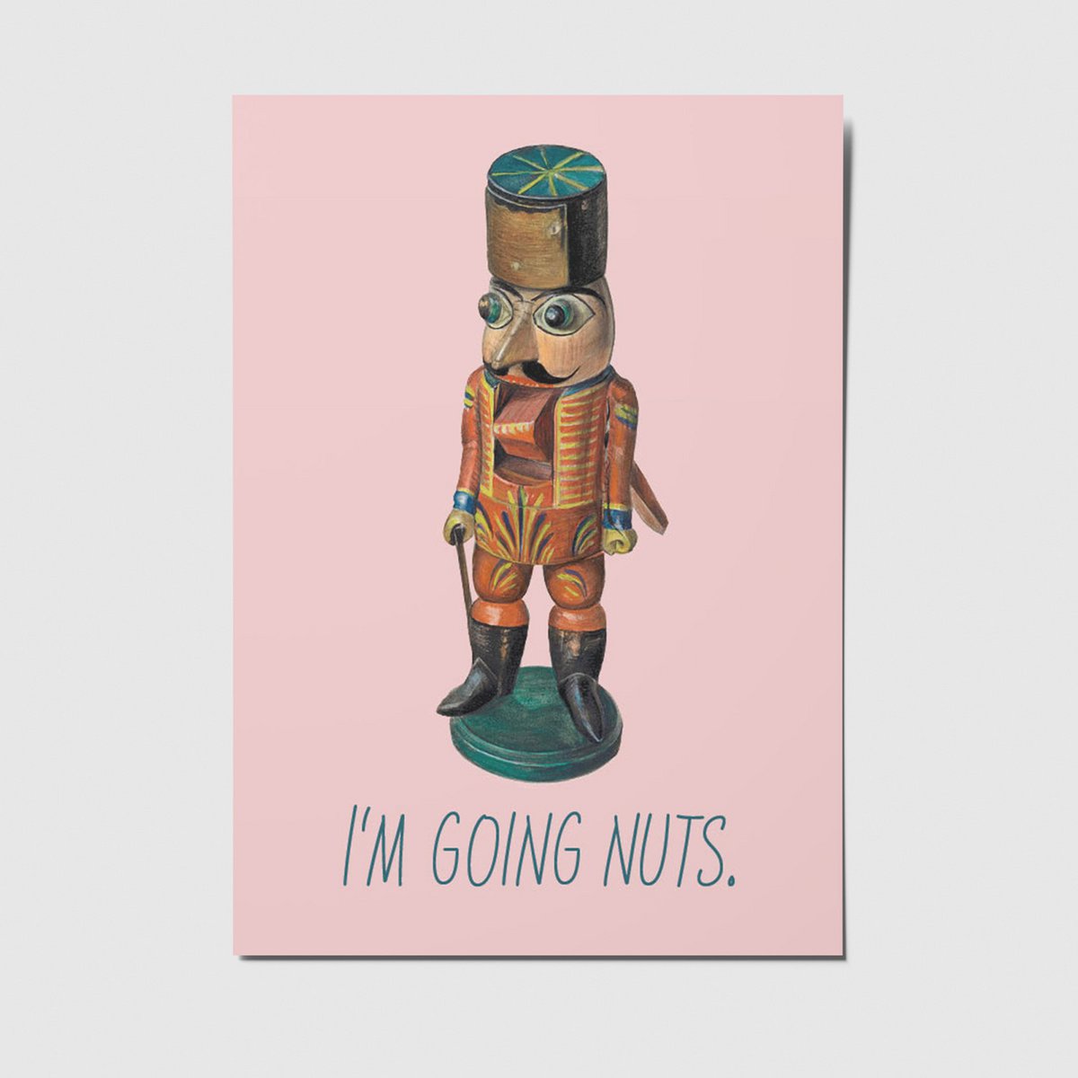 I'm going nuts - A6 Postkarte