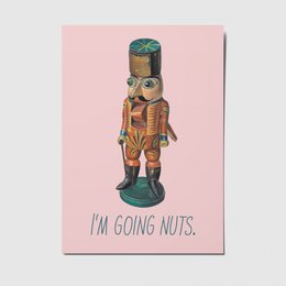 I'm going nuts - A6 Postkarte