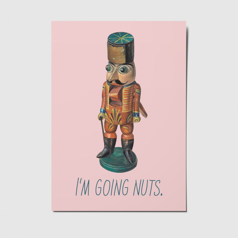 I'm going nuts - A6 Postkarte