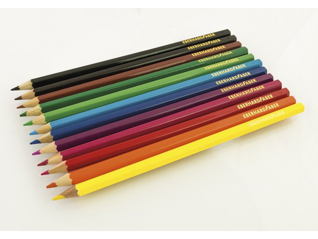 Colored pencil EFA 17.5cm cardboard case of 12 pcs. ass.kl wood-free