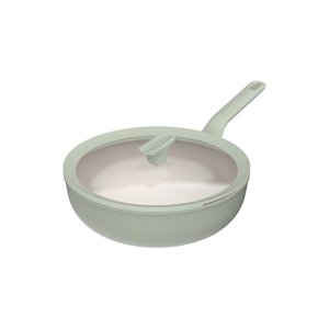 LEO Wok pan non-stick with lid Balance Sage 28cm