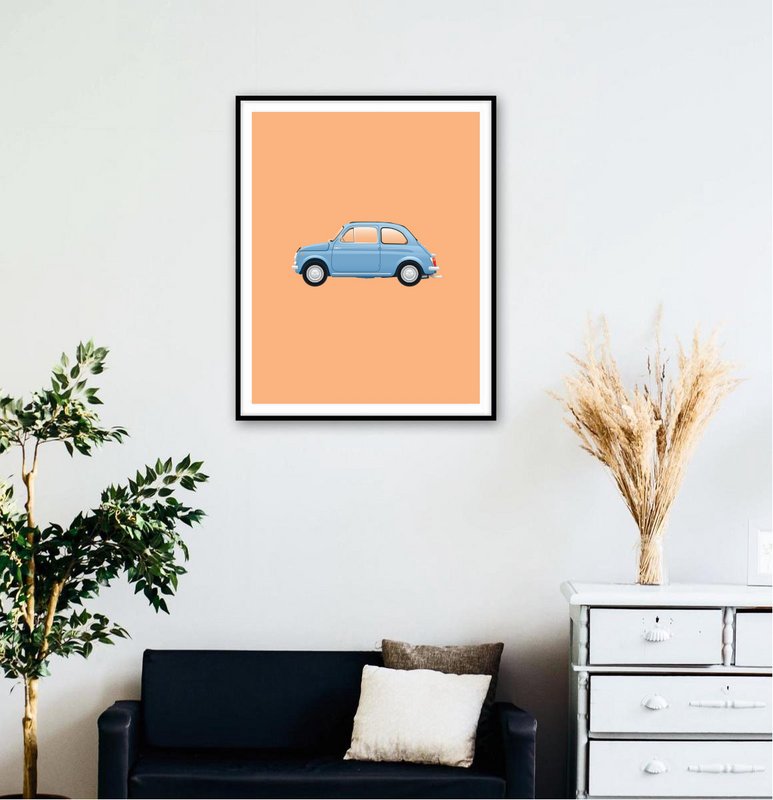 Fiat 500 Poster