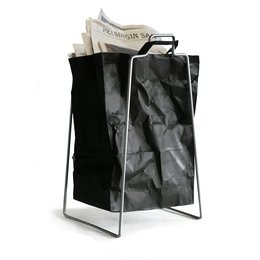 HELSINKI paper bag holder silver
