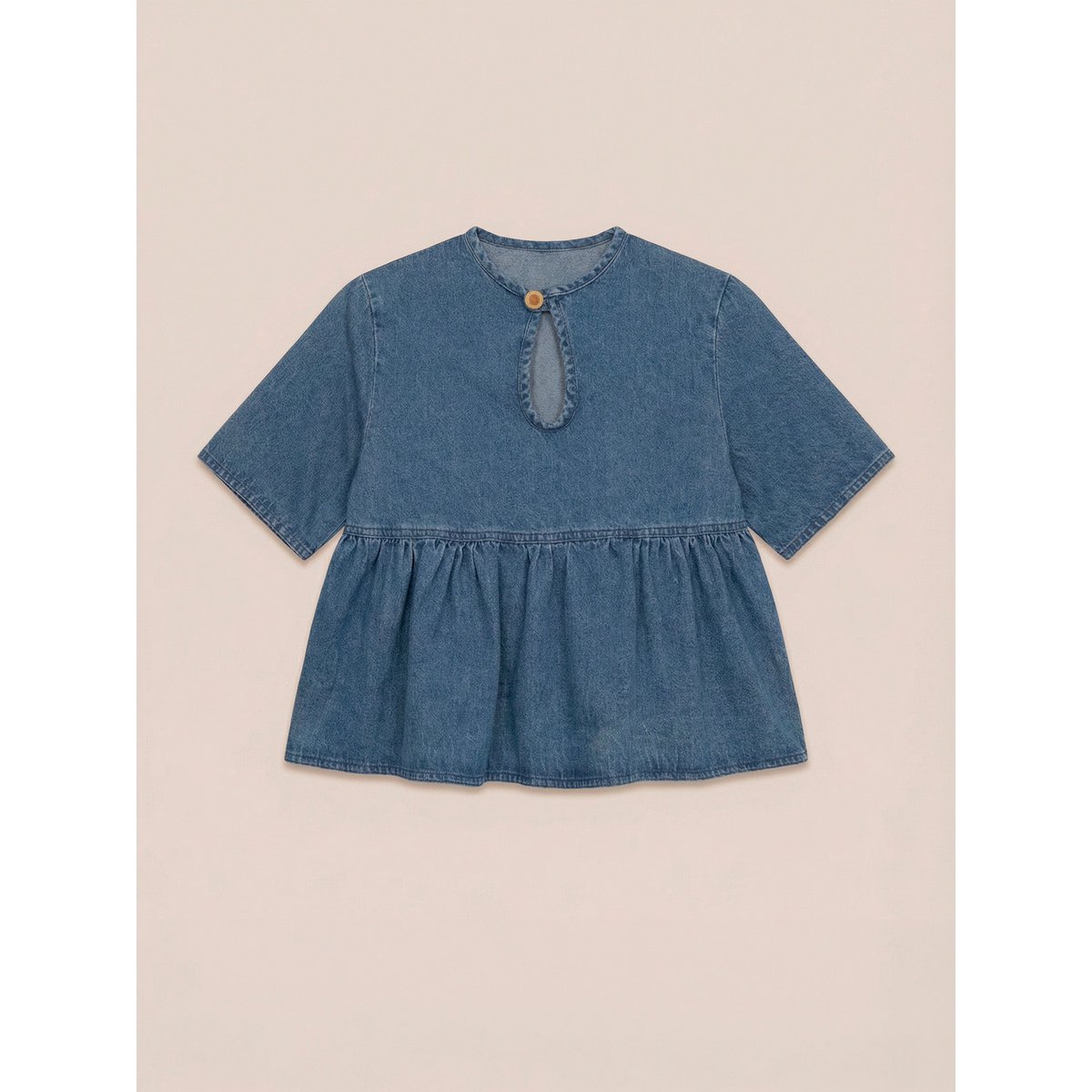 Denim top met sterrenverlichting