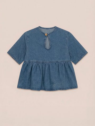 Denim top met sterrenverlichting