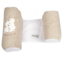 Soft, cozy baby blanket in neutral colors with a cute bunny design. Made of high-quality materials for comfort and durability.