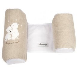 Soft, cozy baby blanket in neutral colors with a cute bunny design. Made of high-quality materials for comfort and durability.