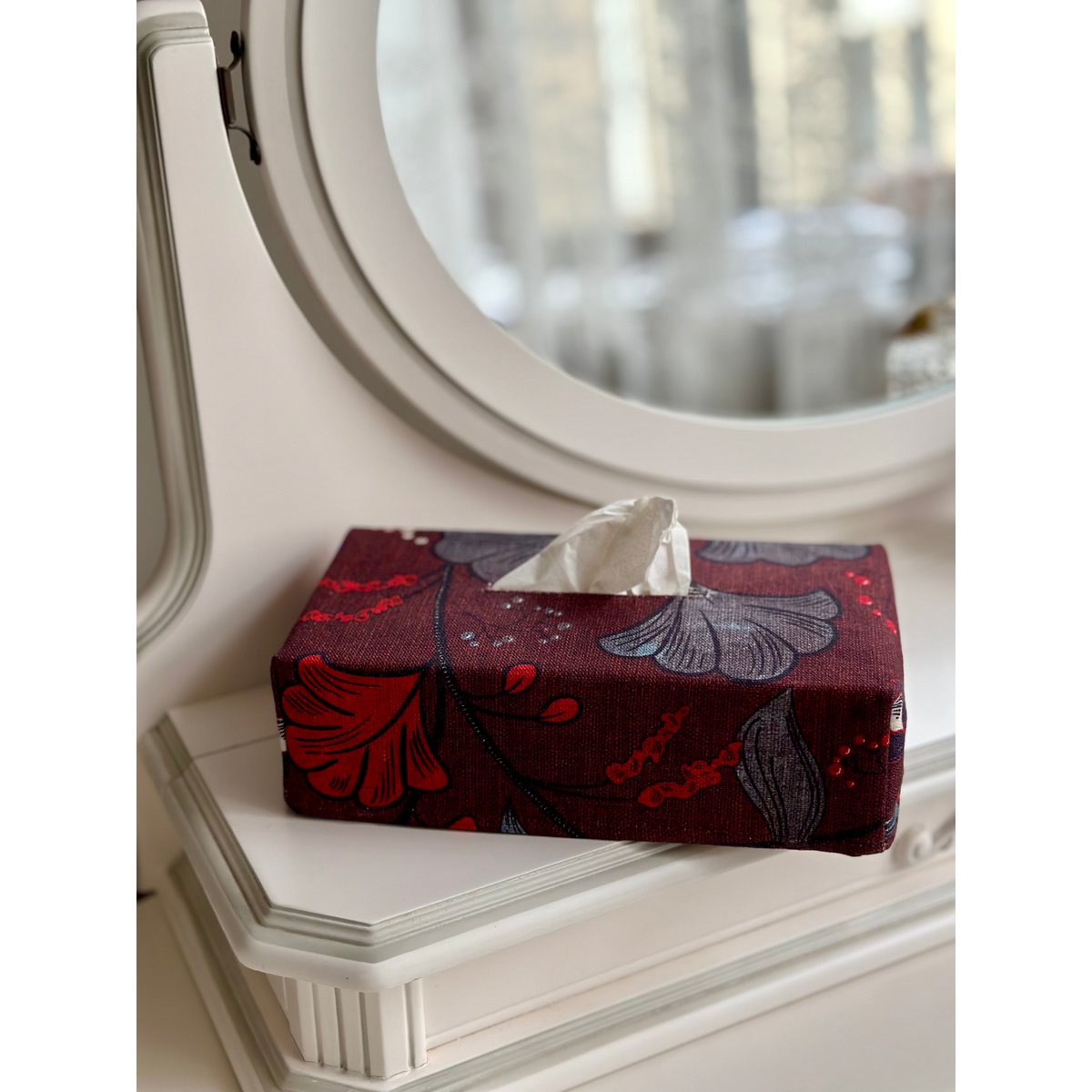 Tissue Box Cover | Rødt Drama