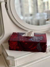 Tissue Box Cover | Rødt Drama