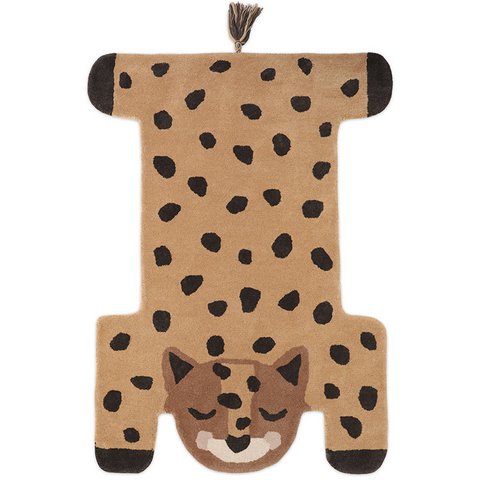 KUMAKO Kinderteppich Leopard