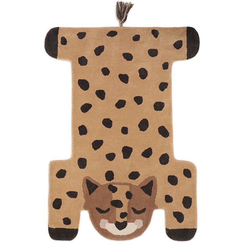 KUMAKO Kinderteppich Leopard