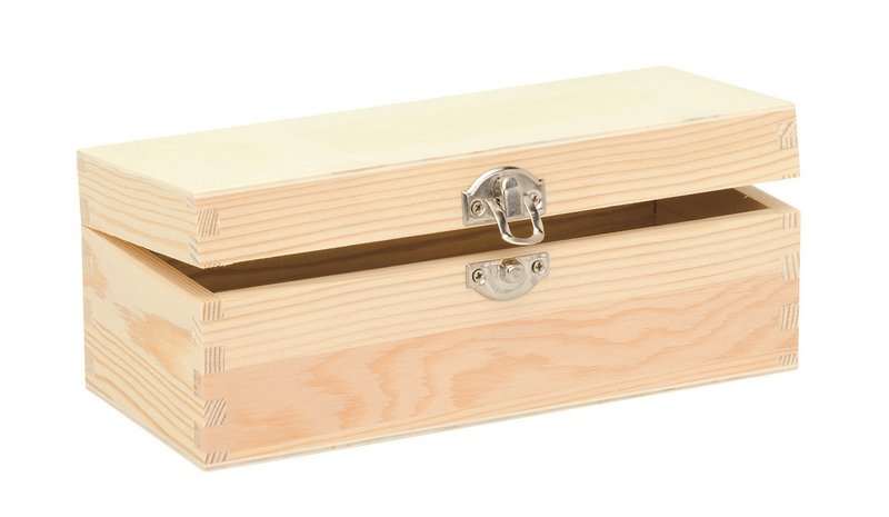 Wooden box rectangular 20x8.5x7.5cm