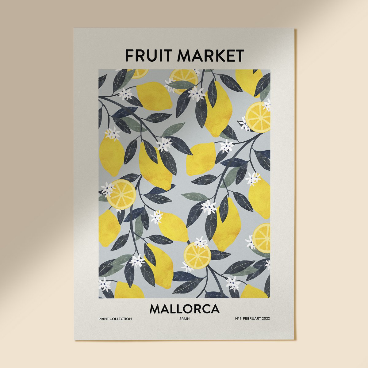 Mercato della frutta Mallorca Stampa artistica