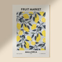 Frugtmarked Mallorca Kunsttryk
