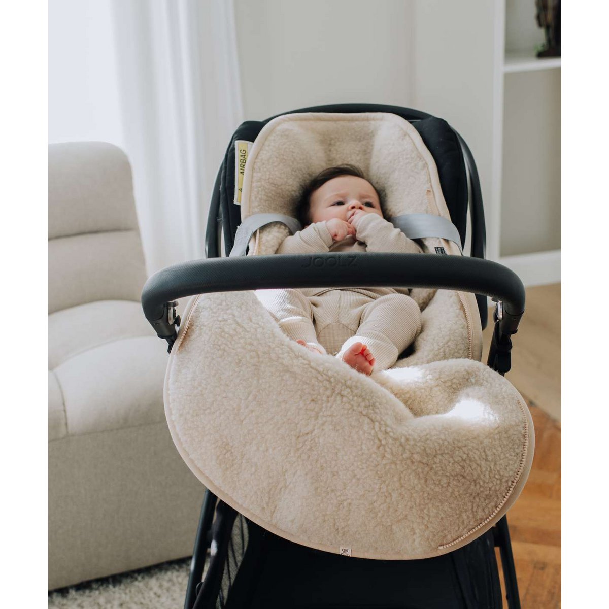 Pouteille pour bébé pour siège d'auto ou maxi -cosi - laine mérinos