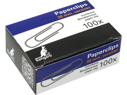 Clips Kangaro 30mm redondos caja 100 piezas. Galvanizado