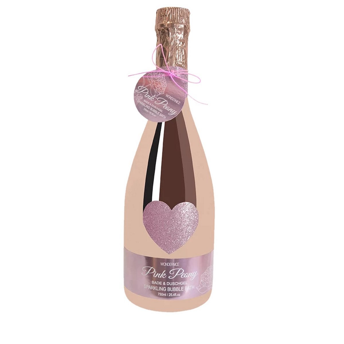 Bath Shower Gel In Powder Rose Champagne Bottle
