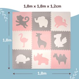 Hakuna Matte XXL Foam Legemåtte «Africa» 1,8 x 1,8 m