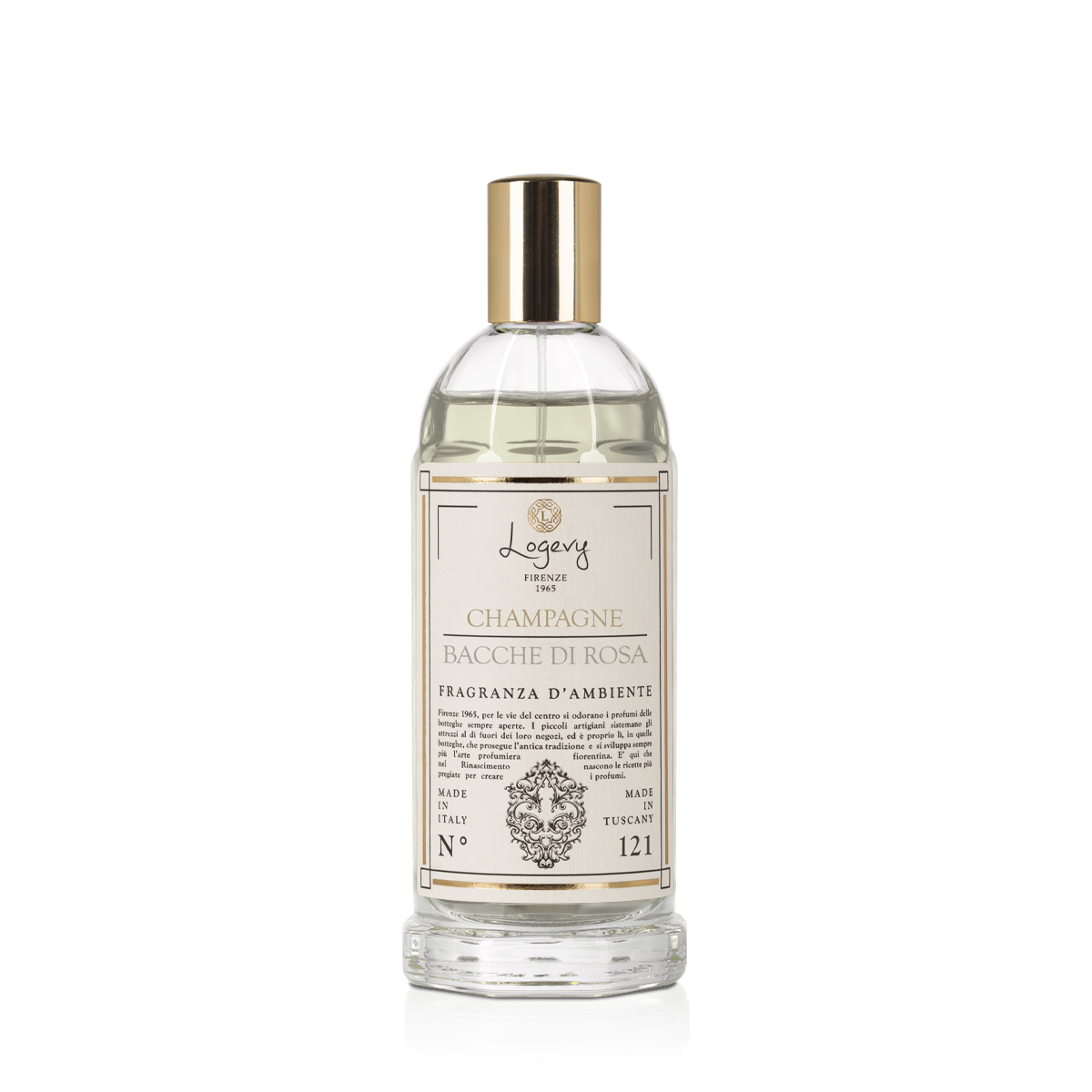 Fragancia para champán y corchetes de Rosa Spray 75ml