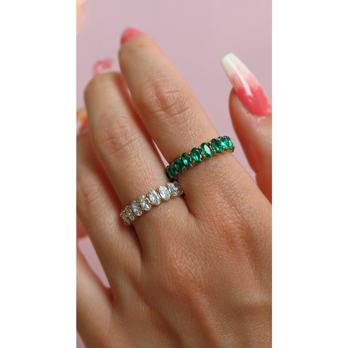 Ava - Eternity Ring Stack