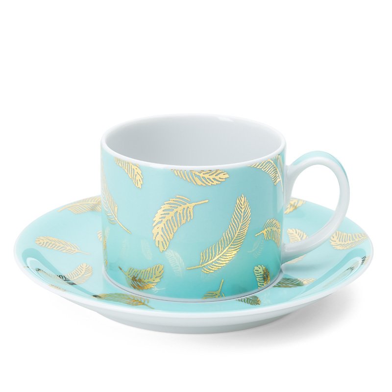 Tazza e piattino Bird Blue