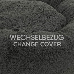 Wechselbezug Hundekissen Donut Kuschelnest LOOP Paddy graphit