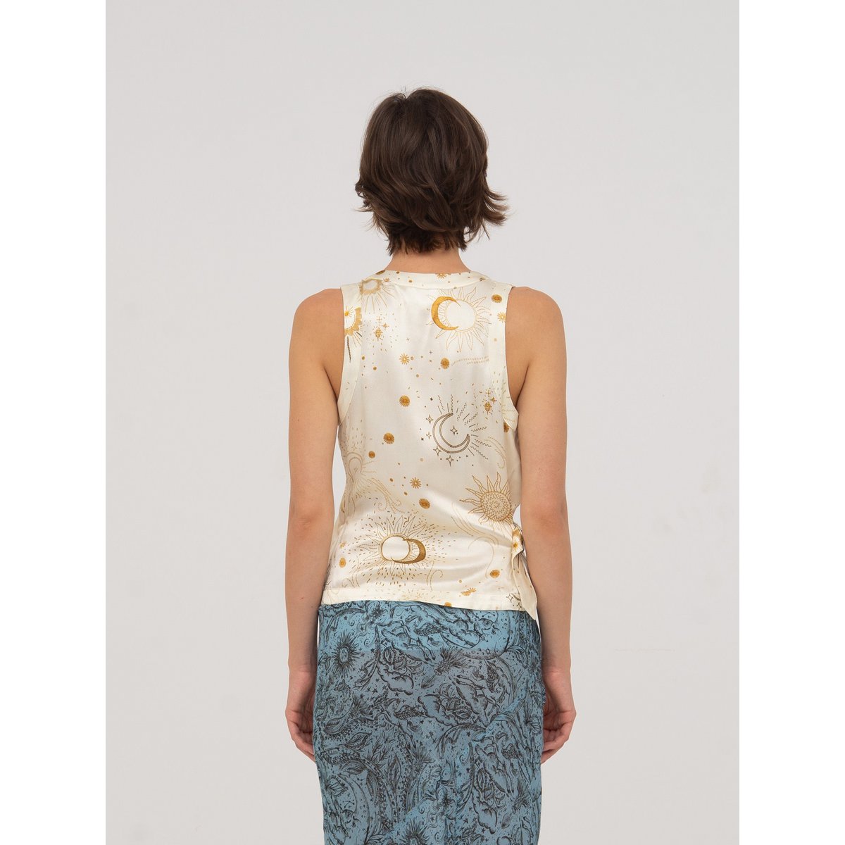 Gilet Priest con stampa del sistema solare