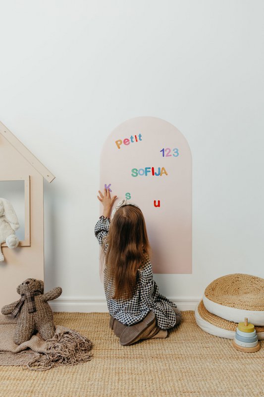Magneetbord voor kinderen - Arche - Lichtroze