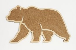 Kurkbord, Corkboard Bear Shape, Wall Decor Bear