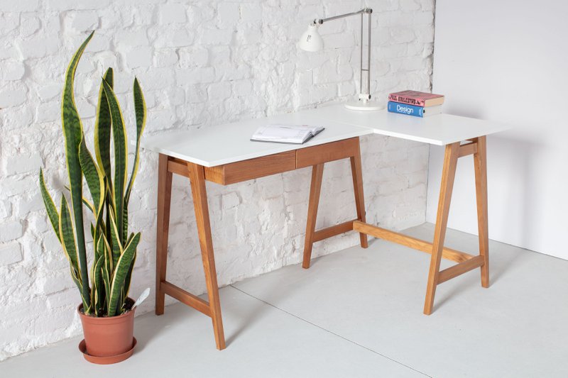 LUKA L-Shaped Desk Left/Right Handed 135x85cm