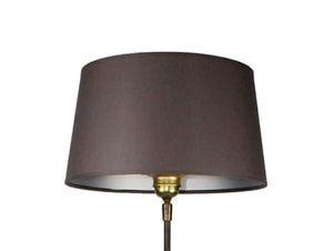 Lampshade fabric dark gray / inside silver 30/25/16 cm