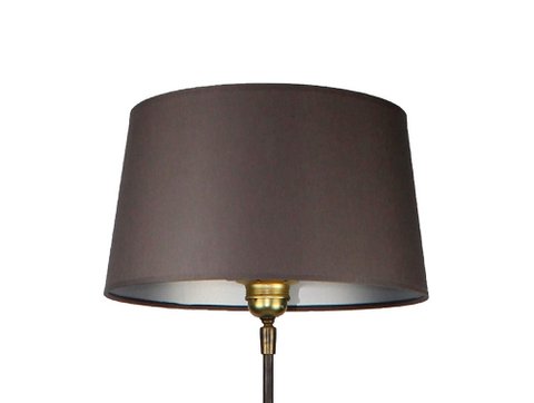 Lampshade fabric dark gray / inside silver 30/25/16 cm