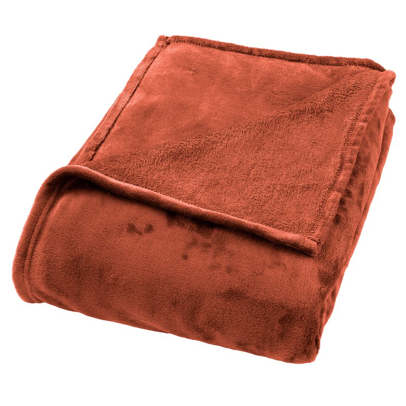 Dutch Decor BILLY - Plaid 150x200 cm Potters Clay - orange-terracotta