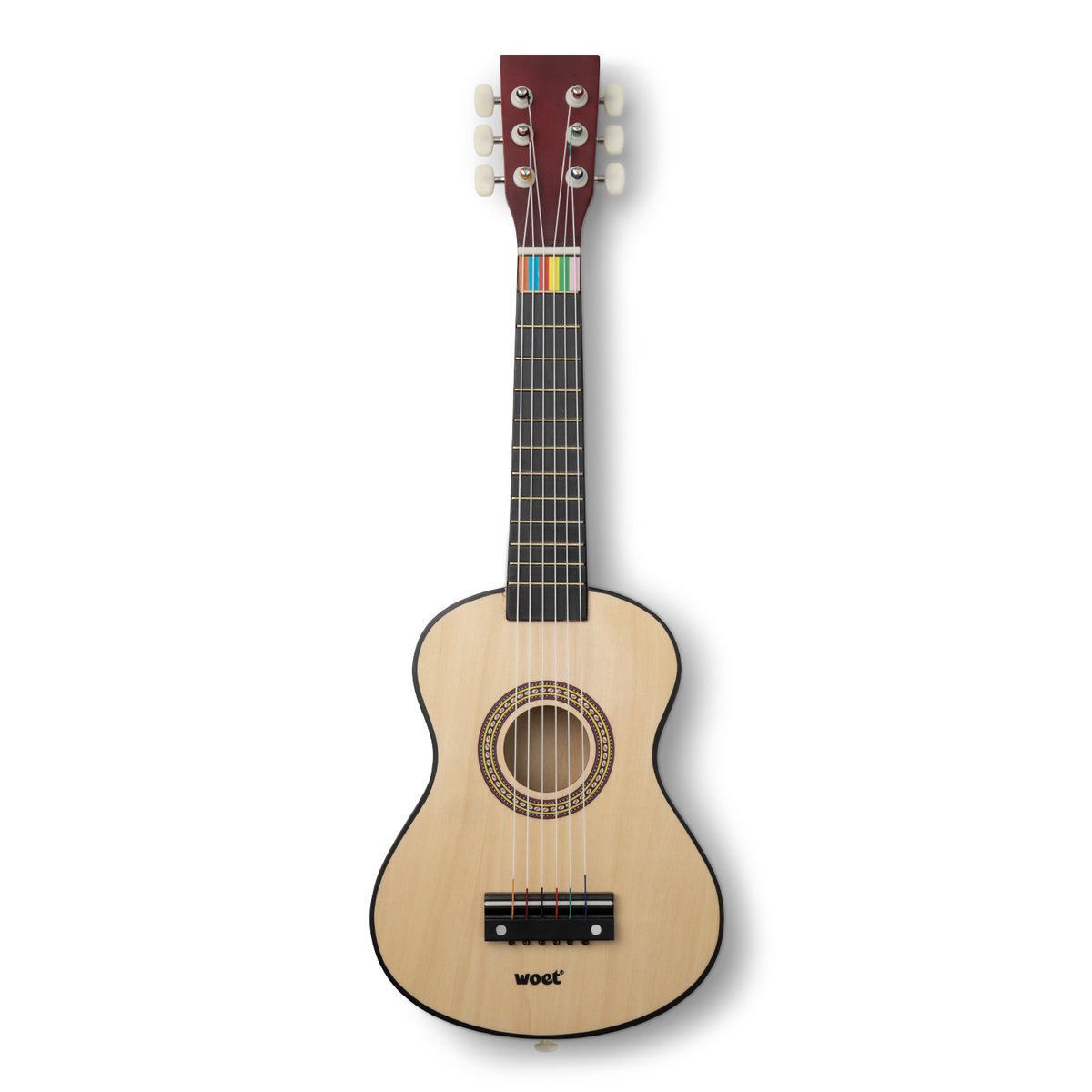 Guitare jouet en bois - Naturel