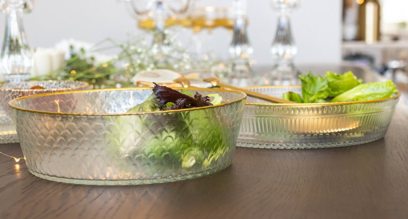 Goldline Salad Bowl 30x30x5cm