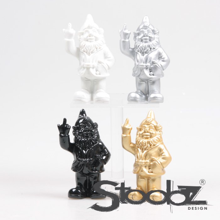 Stoobz Design Kabouter F*ck You Set 4 stuks | Warme kleurenmix