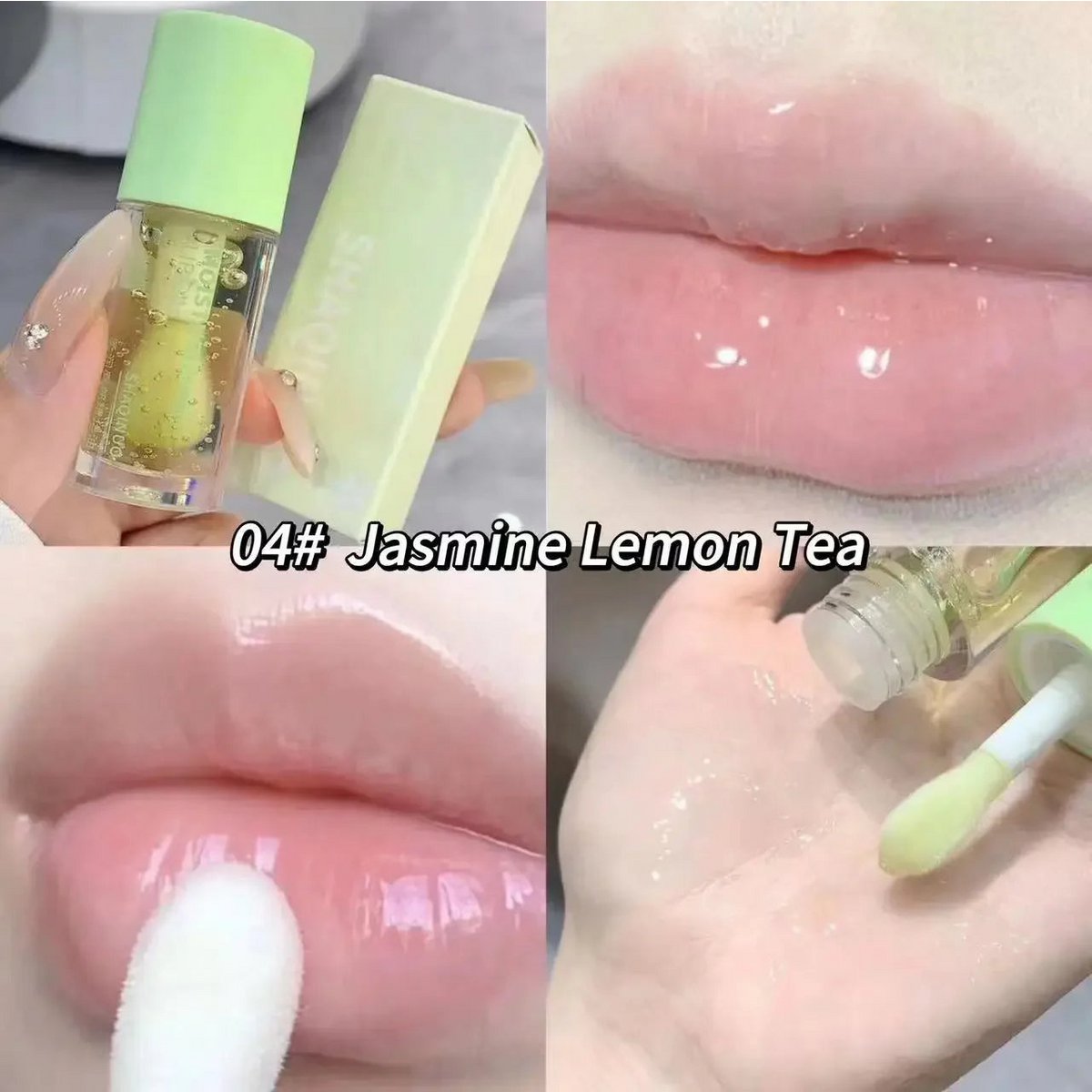 Wasser-Licht-Lipgloss-Feuchtigkeitscreme, transparenter Gelee-Spiegel, Fruchtkristall-Lippenöl, klar, feuchtigkeitsspendend, aufpolsternd, koreanisches Lippenpflege-Make-up