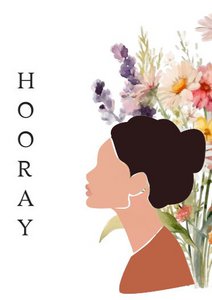 Nachhaltige Karte – Hooray Floral
