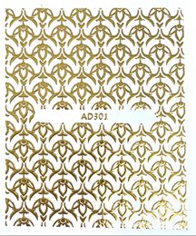 Gold pattern stickers
